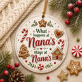 Nana Christmas Ornament, Gingerbread Baking Keepsake, Custom Holiday DecorPersonalized