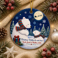 Polar Bear Christmas Ornament Custom Made and Personalized Santa Christmas Wishes Do Come TruePersonalized
