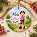Roller Skating Ornament, Custom Skater Gift, Inline Skating Christmas DecorPersonalized