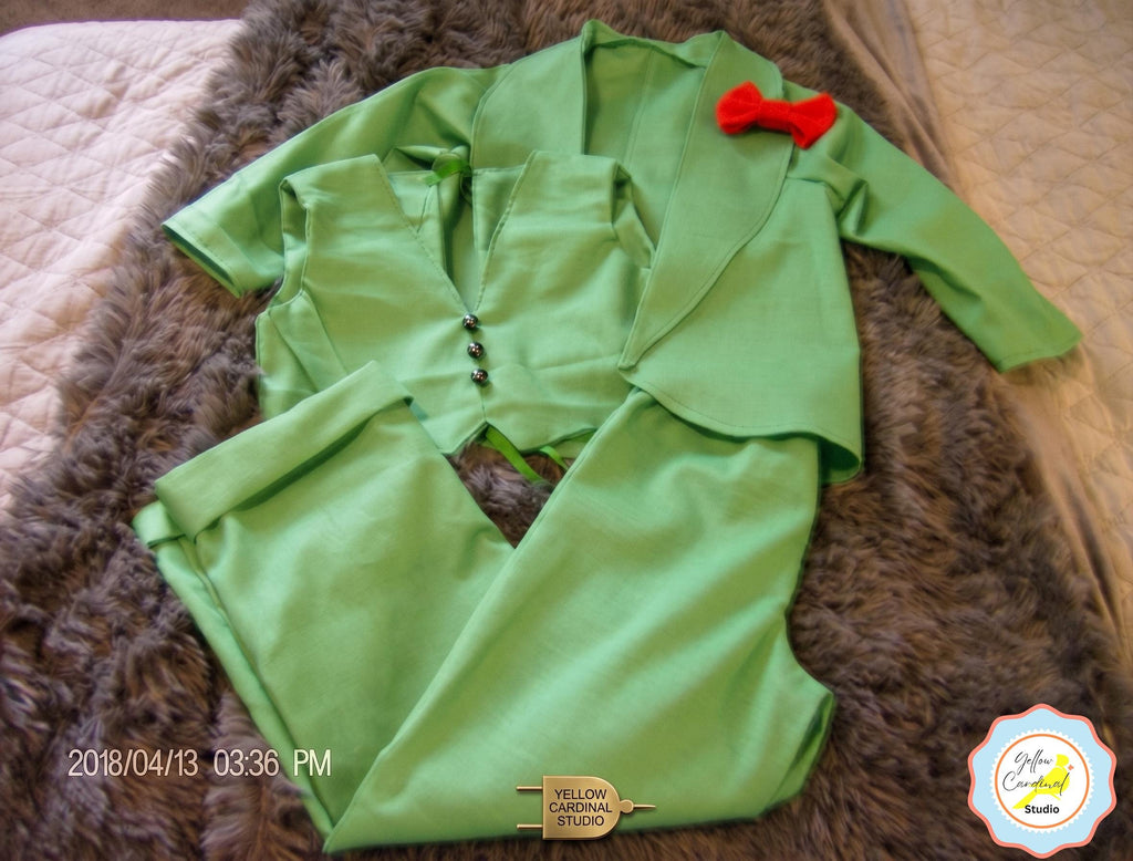 Babar The Elephant Green Suit Costume, Storybook Halloween Outfit