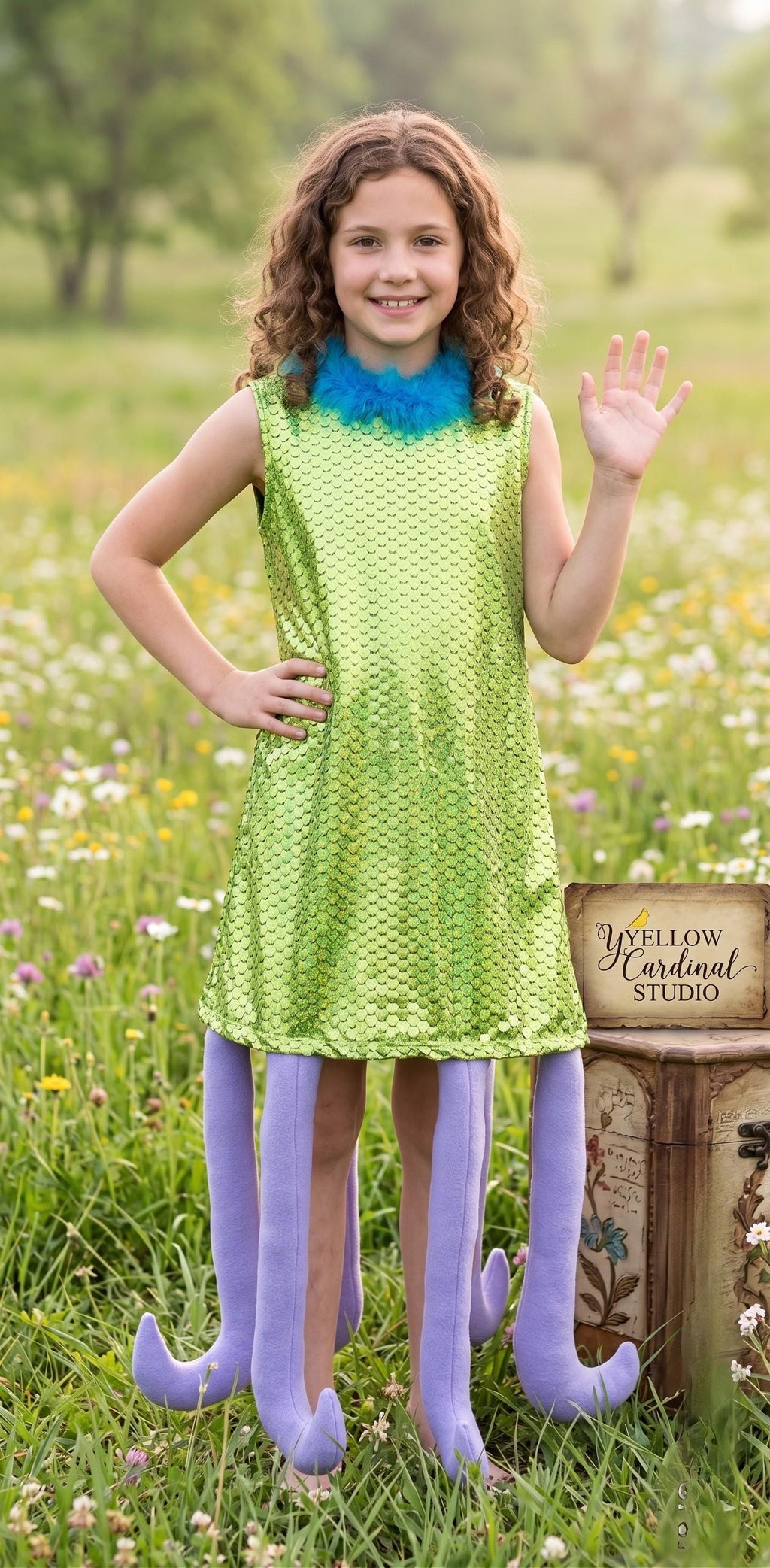 Girls Celia Halloween Costume Outfit, Girls Monster Halloween Costume, Cute One Eyed Monster Costume, Funny Monster Dress Up