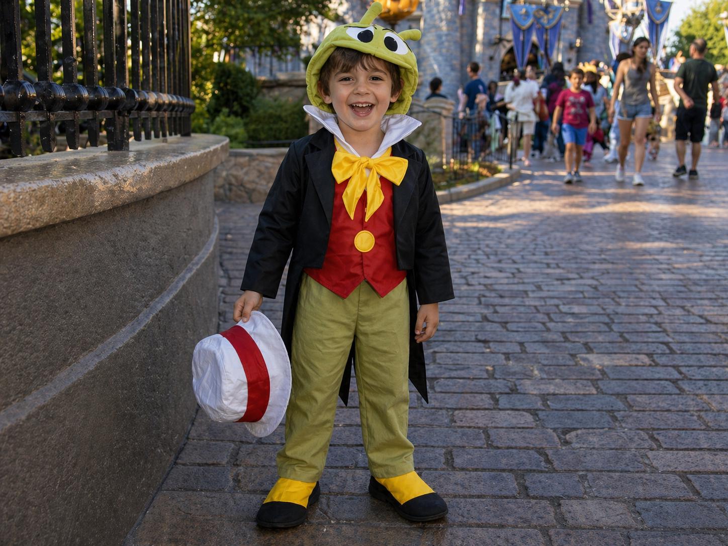 Jiminy Cricket Halloween Costume, Storybook Cricket Costume, Fairytale Halloween Outfit, Whimsical Bug Costume for Adults