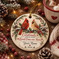 Cardinal Memorial Ornament, Loved Ones Near Keepsake GiftPersonalized