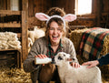 Lamb Headband Ears Halloween Costume, Noah's Ark Sheep Costume, Kids Lamb Ears Halloween Costume, Cute Farm Animal Dress Up