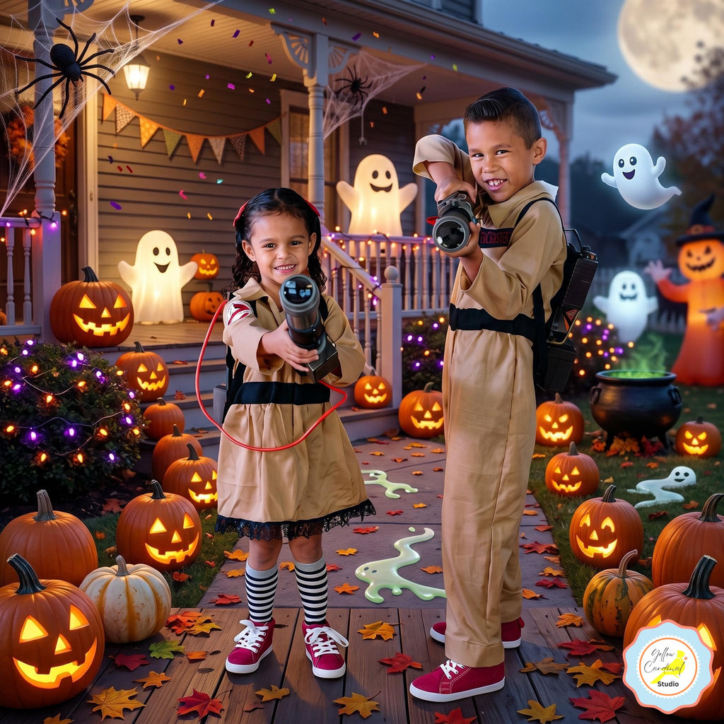 DRESS Ghostbuster Halloween Costume Version Kids Ghostbusters Uniform Kids Movie Inspired Paranormal Cosplay Outfit