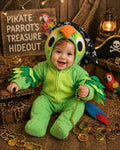 Pirate Parrot Skully Scully Bird Halloween Costume Outfit, Baby Toddler Parrot Halloween Costume, Tropical Bird Costume, Cute Bird Costume