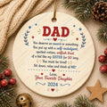 Funny Dad Christmas Ornament, Sarcastic Daughter Gift, Holiday Humor Decor KeepsakePersonalized