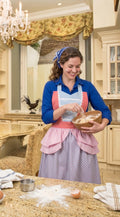 Little Bo Peep Apron Costume Retro Maid Waitress Uniform Pink Pinup Halloween Cosplay Outfit