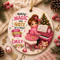 Piano Ornament, Music Lover Christmas Keepsake, Custom Recital GiftPersonalized