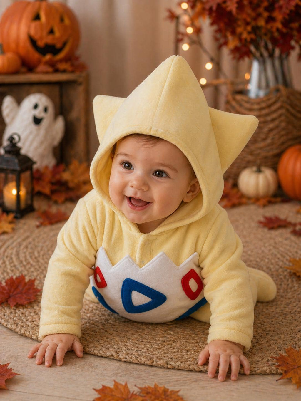 Togepi Fleece Costume, Baby Halloween Outfit, Whimsical Character Cosplay