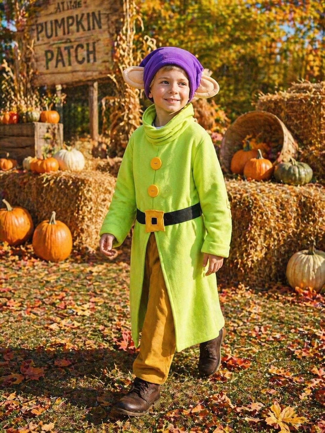 Dopey Dwarf  Halloween Costume Outfit, Fairytale Dwarf Halloween Costume, Storybook Character Costume, Whimsical Cosplay Outfit