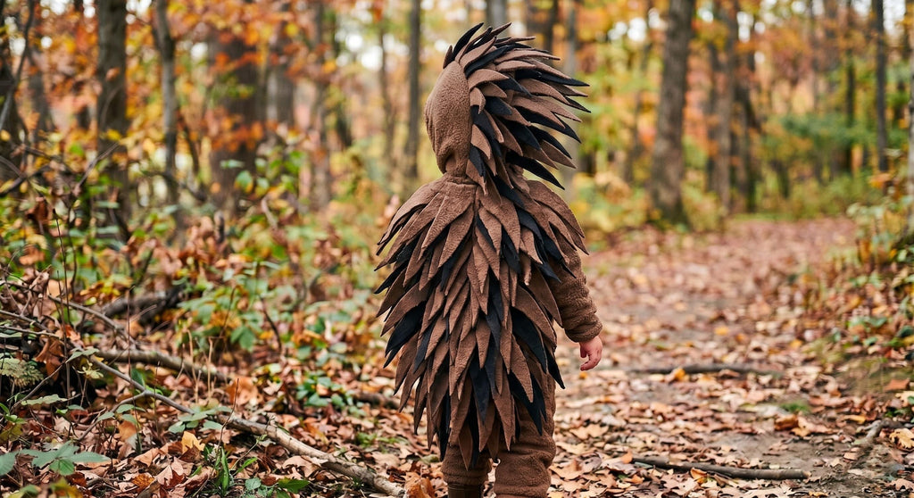 Fleece Porcupine Halloween Costume Custom Made Woodland Creature Animal Toddler Kids