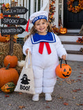 Stay Puft Ghostbusters Fleece Halloween Costume Marshmallow Man Custom Made