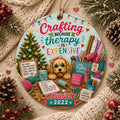 Crafting Christmas Ornament, Craft Lover Gift, Creative Hobby KeepsakePersonalized