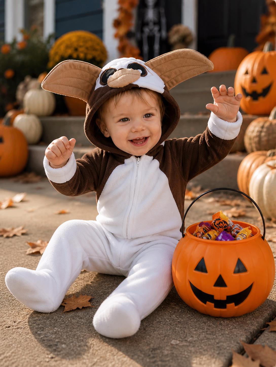 Infant Size Fleece Gizmo Gremlins Halloween Costume Custom Made