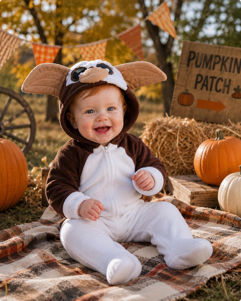 Infant Size Fleece Gizmo Gremlins Halloween Costume Custom Made