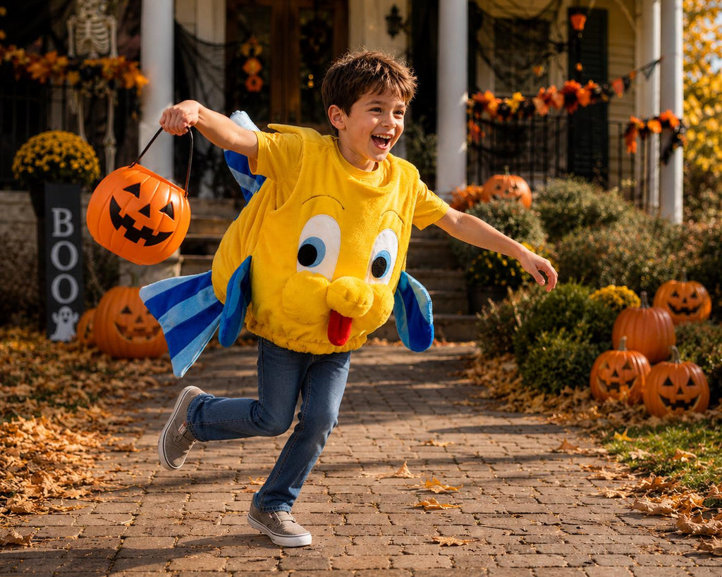 Kids Flounder Fish Halloween Costume Custom Made The Little Mermaid Inspired