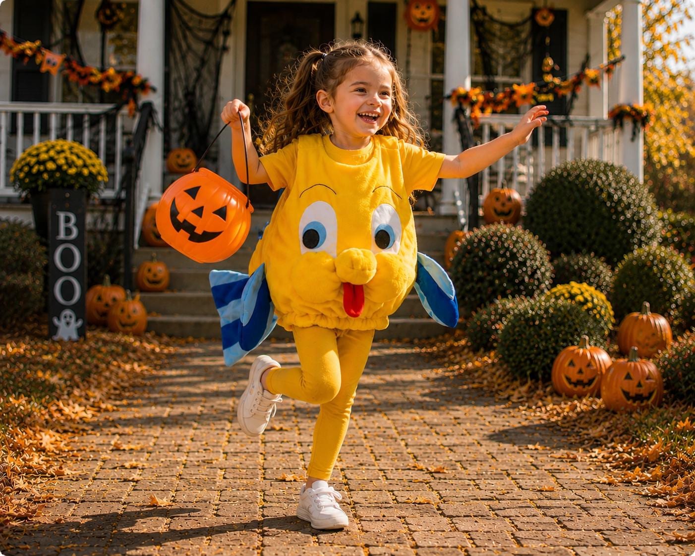 Kids Flounder Fish Halloween Costume Custom Made The Little Mermaid Inspired