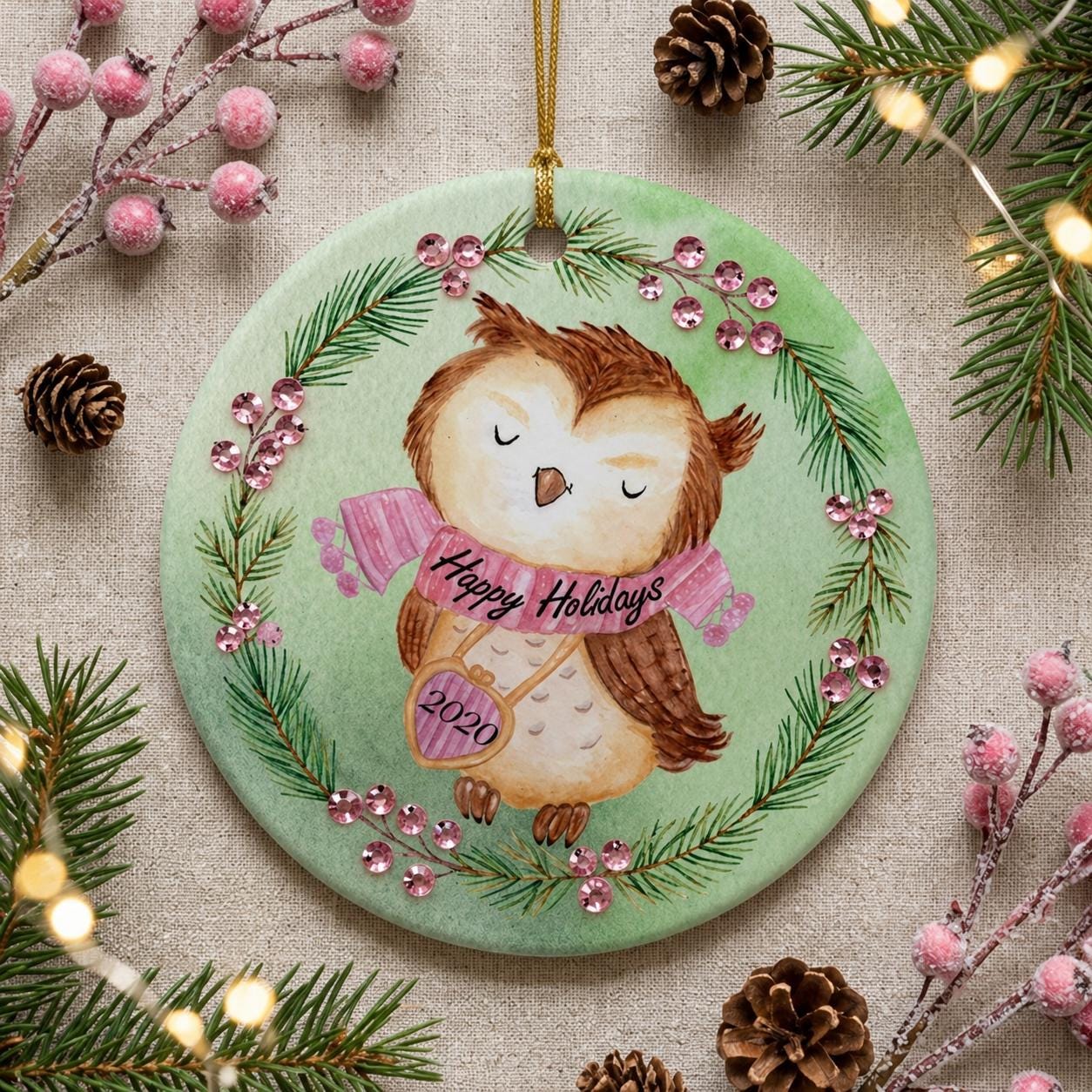 Hand-Placed Crystal Accent Upgrade for Holiday Ornament, Custom Sparkle EnhancementPersonalized