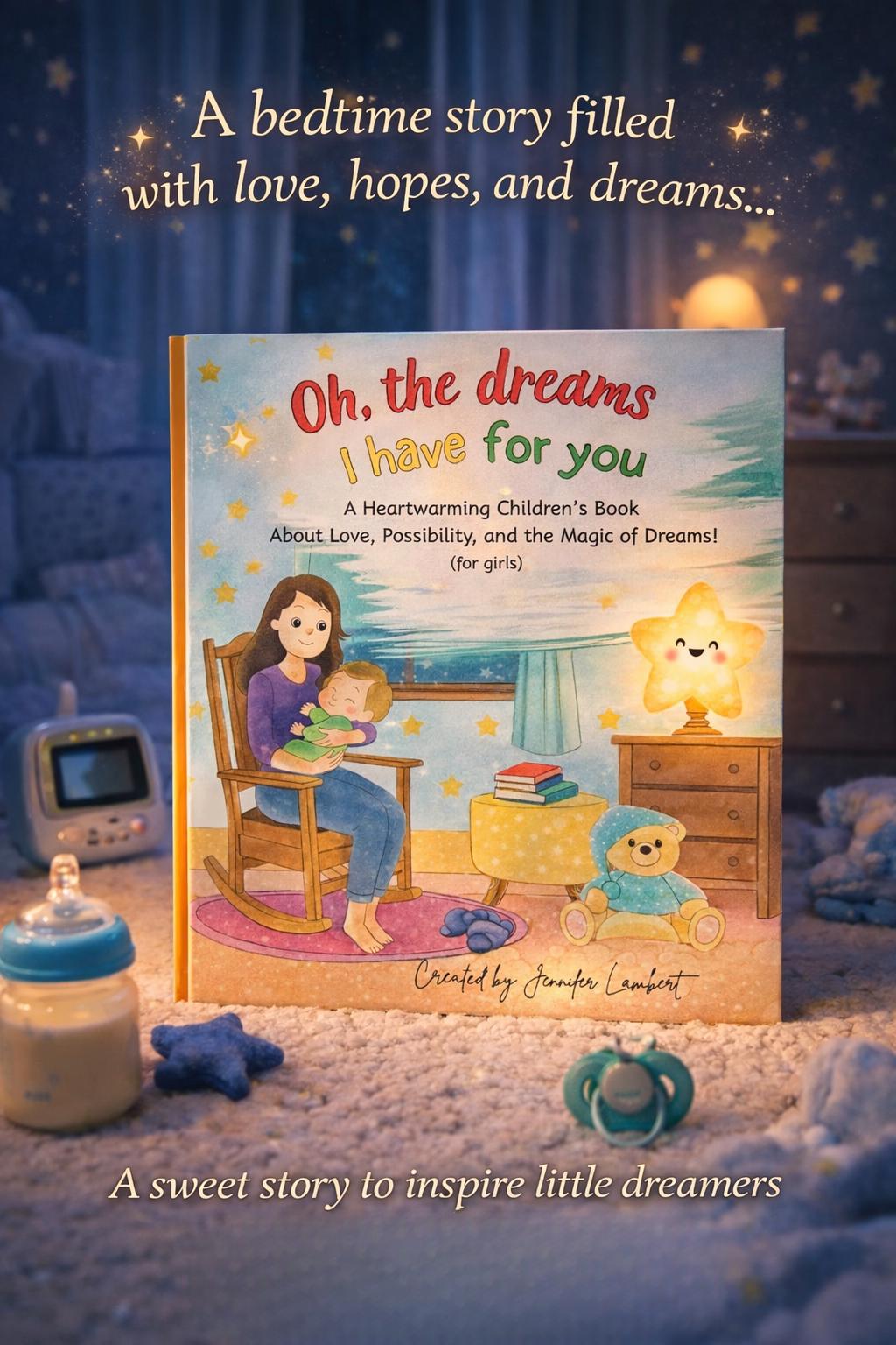 Oh, The Dreams I Have For You, Personalized Girl Baby Keepsake Book, Signed Bedtime Story Gift for Children