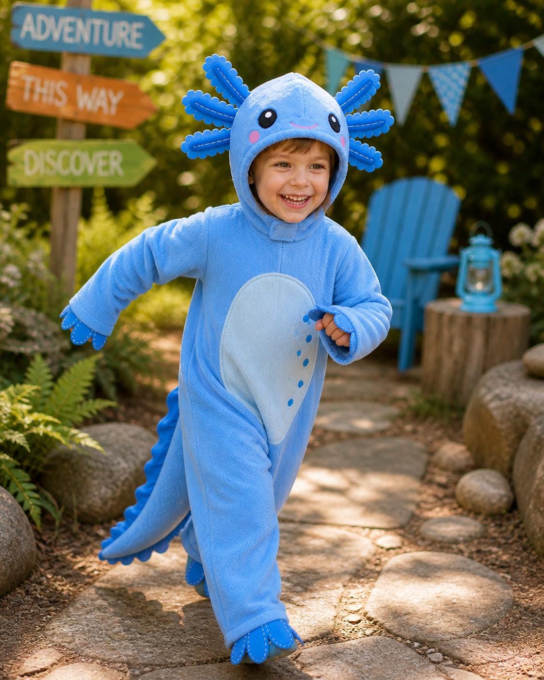 Handmade Axolotl Costume Kids, Fleece Animal Outfit, Cute Axolotl Hoodie Set, Toddler Dress Up, Halloween Costume, Pretend Play