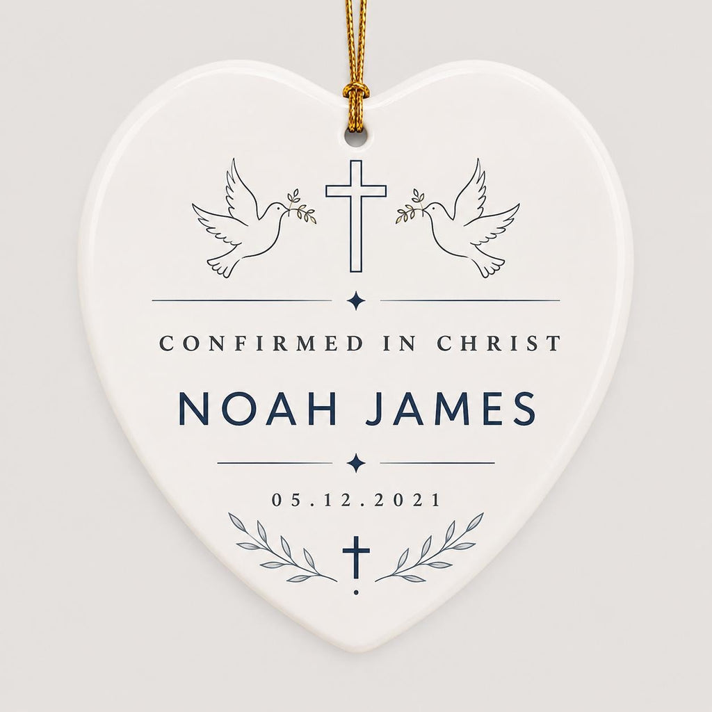 Catholic Confirmation Christmas Gift, Christian Keepsake Ornament, Faith Gift for Confirmation, Keepsake Confirmation Gifts from Sponsor