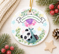 Baby Animal Ceramic Ornament, Panda Lion Tiger Monkey Hippo, Safari Nursery Christmas KeepsakePersonalized