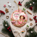 Little Baker Ceramic Ornament, Custom Baking Gift, Kids Cooking KeepsakePersonalized