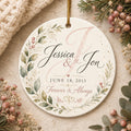 Married Ornament, Wedding Gift, Wedding Date Gift, Anniversary Gift, Our First Christmas, Newlywed Gift, Keepsake OrnamentPersonalized