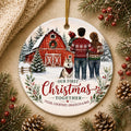 Dog Family Christmas Ornament, New Baby OrnamentPersonalized
