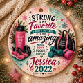Fitness Ornament, Gym Lover Keepsake, Motivational Athlete Decor, Christmas GiftPersonalized