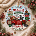 Rescue Dog Cat Ornament, Adopt Don't Shop Decor, Pet Rescue KeepsakePersonalized