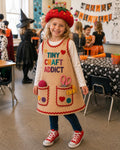 Tiny Craft Addict Costume for Kids, Funny Crafter Halloween Costume, Sewing Dress Up Outfit, Handmade Maker Costume