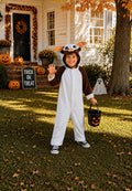 Kids Gizmo Gremlins Fleece Halloween Costume, 80s Movie Monster Outfit
