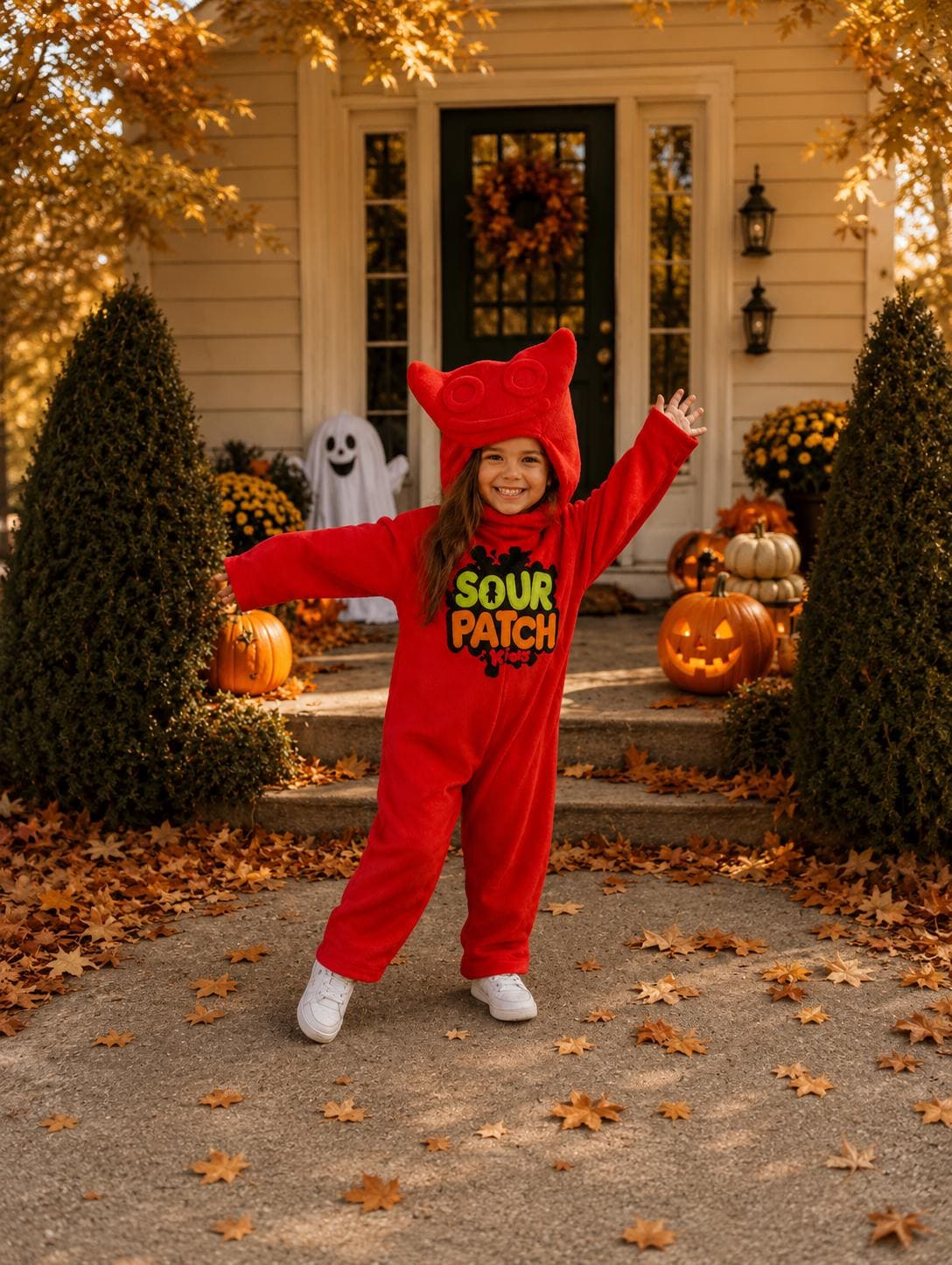Kids Sour Patch Halloween Costume, Fleece Candy Cosplay Outfit