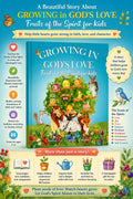 Growing in God’s Love Fruits of the Spirit for Kids, Christian Children’s Book, Signed Faith Based Story Gift