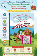 Girls The Dynamic Duo Detectives: The Case of the Missing Picnic Basket, Signed Mystery Book for Kids, Personalized Detective Adventure