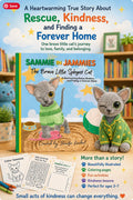 Sammie in Jammies The Brave Little Sphynx Cat, Signed Rescue Cat Book, Personalized Children’s Story Gift