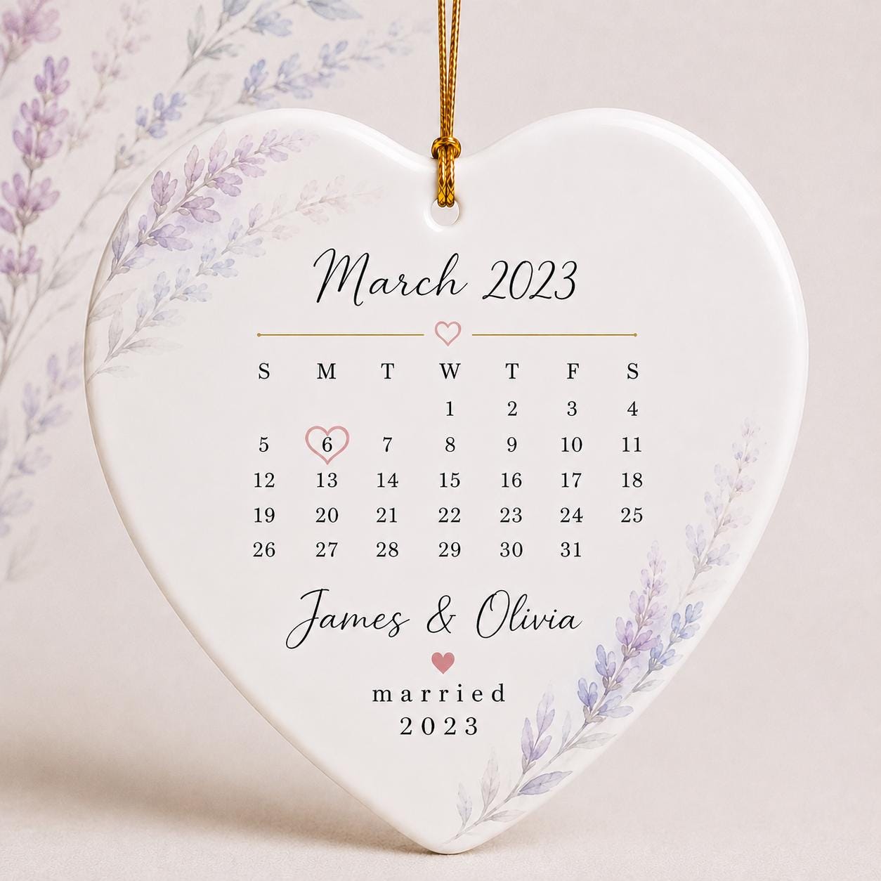 Wedding Date Gift, Married Ornament, Wedding Ornament, Anniversary Gift, Our First Christmas, Newlywed Gift, Keepsake Ornament Personalized