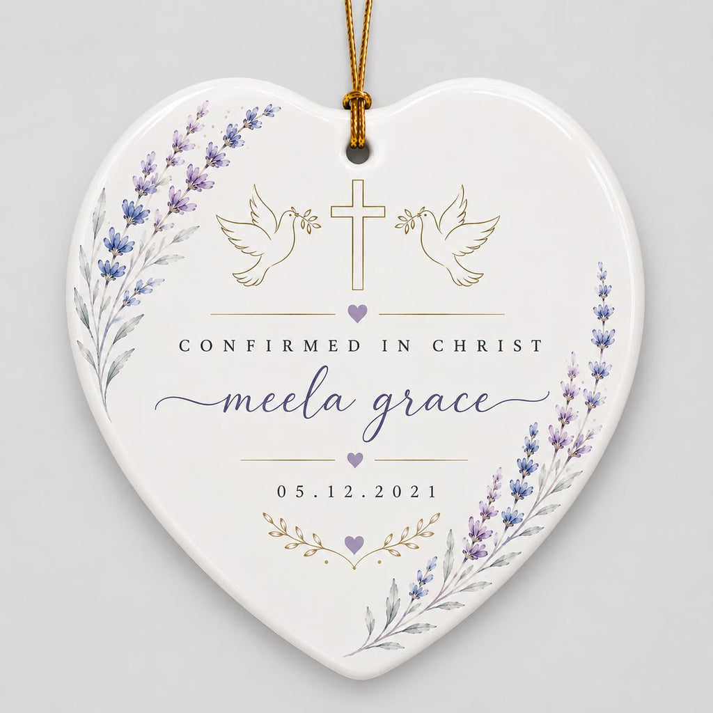 Christian Keepsake Ornament, Catholic Confirmation Christmas Gift, Faith Gift for Confirmation, Keepsake Confirmation Gifts from Sponsor