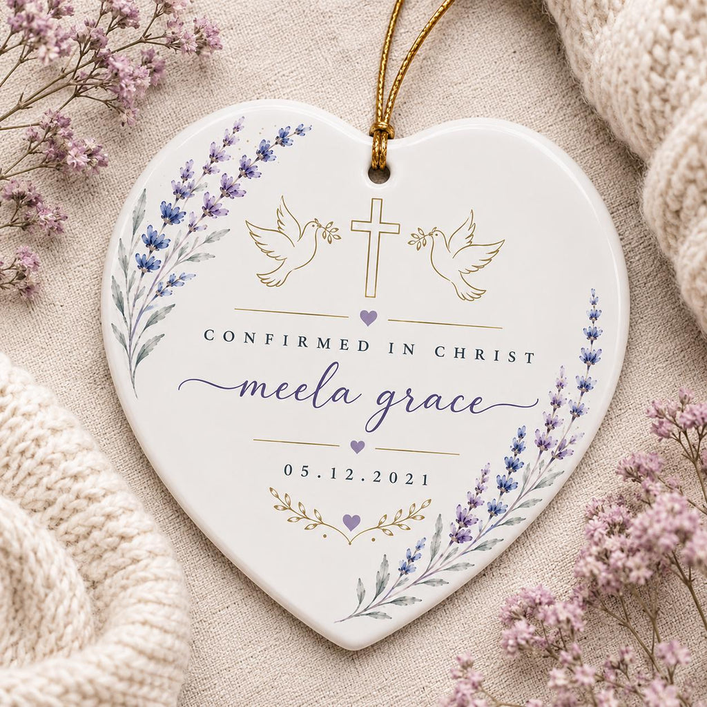 Christian Keepsake Ornament, Catholic Confirmation Christmas Gift, Faith Gift for Confirmation, Keepsake Confirmation Gifts from Sponsor