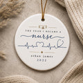 Nurse Ornament, The Year I Became a Nurse, Nursing School Graduation Gift, Nurse Christmas Ornament, Healthcare Worker Keepsake