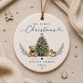 Baby Boy First Christmas Ornament, Baby’s First Christmas Keepsake, Custom Baby Ornament with Name, New Baby Gift