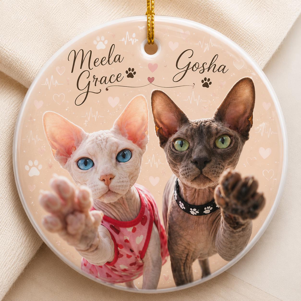Pet Ornament, Custom Dog Cat Horse Ornament, Pet Lover Christmas Gift, Personalized Pet Keepsake Ornament, Memorial or Pet Lover Gift