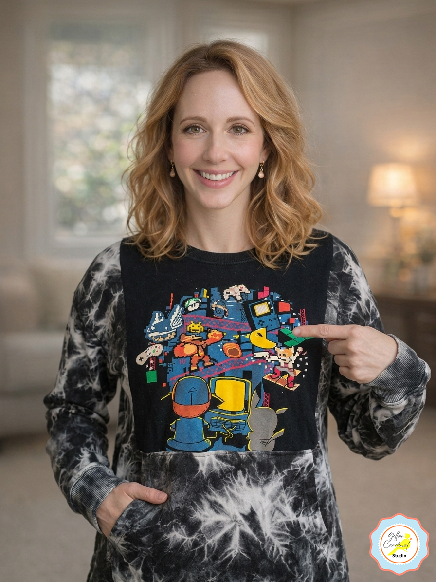 Black Pokémon Tie Dye Sweatshirt — Medium